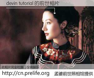 #孟婆前世照相馆# 【devin tutorial 的前世相片】我们都曾从奈何桥上走过，喝下三碗忘川之水烹煮的孟婆汤，忘却了前尘旧事。孟婆前世照相馆，保存着你前世的数码相片。devin tutorial 的前世相片，有图有真相：