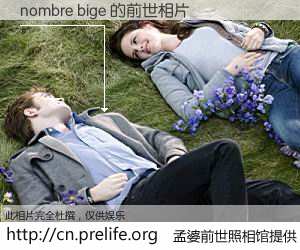 #孟婆前世照相馆# 【nombre bige 的前世相片】我们都曾从奈何桥上走过，喝下三碗忘川之水烹煮的孟婆汤，忘却了前尘旧事。孟婆前世照相馆，保存着你前世的数码相片。nombre bige 的前世相片，有图有真相：