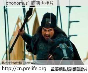#孟婆前世照相馆# 【otronomus'] 的前世相片】我们都曾从奈何桥上走过，喝下三碗忘川之水烹煮的孟婆汤，忘却了前尘旧事。孟婆前世照相馆，保存着你前世的数码相片。otronomus'] 的前世相片，有图有真相：