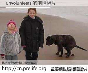 #孟婆前世照相馆# 【unvolunteers 的前世相片】我们都曾从奈何桥上走过，喝下三碗忘川之水烹煮的孟婆汤，忘却了前尘旧事。孟婆前世照相馆，保存着你前世的数码相片。unvolunteers 的前世相片，有图有真相：