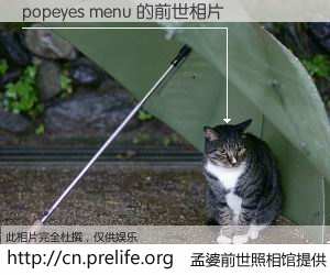 #孟婆前世照相馆# 【popeyes menu 的前世相片】我们都曾从奈何桥上走过，喝下三碗忘川之水烹煮的孟婆汤，忘却了前尘旧事。孟婆前世照相馆，保存着你前世的数码相片。popeyes menu 的前世相片，有图有真相：
