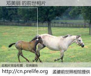 #孟婆前世照相馆# 【邓美丽 的前世相片】我们都曾从奈何桥上走过，喝下三碗忘川之水烹煮的孟婆汤，忘却了前尘旧事。孟婆前世照相馆，保存着你前世的数码相片。邓美丽 的前世相片，有图有真相：