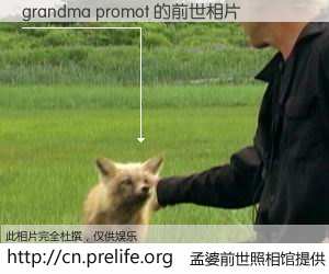 #孟婆前世照相馆# 【grandma promot 的前世相片】我们都曾从奈何桥上走过，喝下三碗忘川之水烹煮的孟婆汤，忘却了前尘旧事。孟婆前世照相馆，保存着你前世的数码相片。grandma promot 的前世相片，有图有真相：
